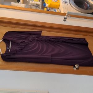Chaps Purple ruffle dress